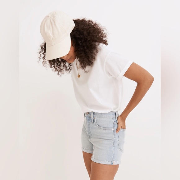Madewell Pants - Madewell The Perfect Jean Short in Fallon Wash: Pride Rainbow Selvedge Ed | 27